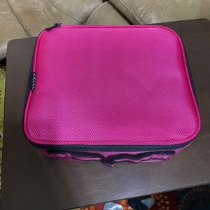 Pink makeup case